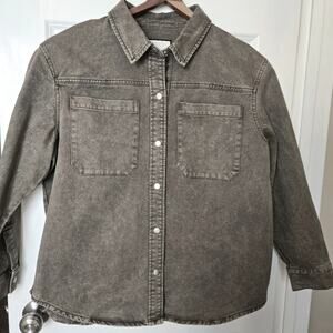 NEVER WORN Bagatelle Women's Button Up Oversized  Olive Green Jacket Size L